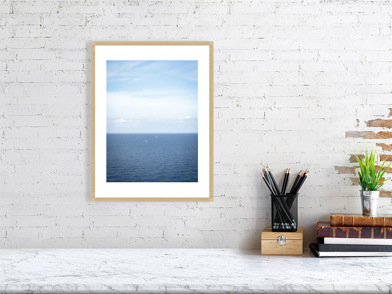 Segelboote vor dem Cap de Cavalleria Menorca - Print gerahmt - Fotograf Thomas Malek in Rohrenfels, Neuburg an der Donau, Ingolstadt, Schrobenhausen, Donauwörth
