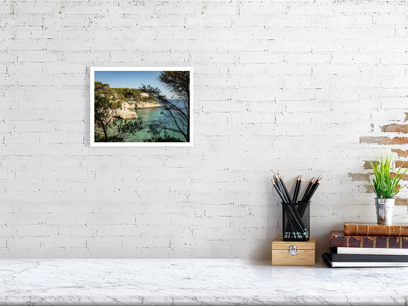 Blick über Cala Mitjana Menorca - Print - Fotograf Thomas Malek in Rohrenfels, Neuburg an der Donau, Ingolstadt, Schrobenhausen, Donauwörth