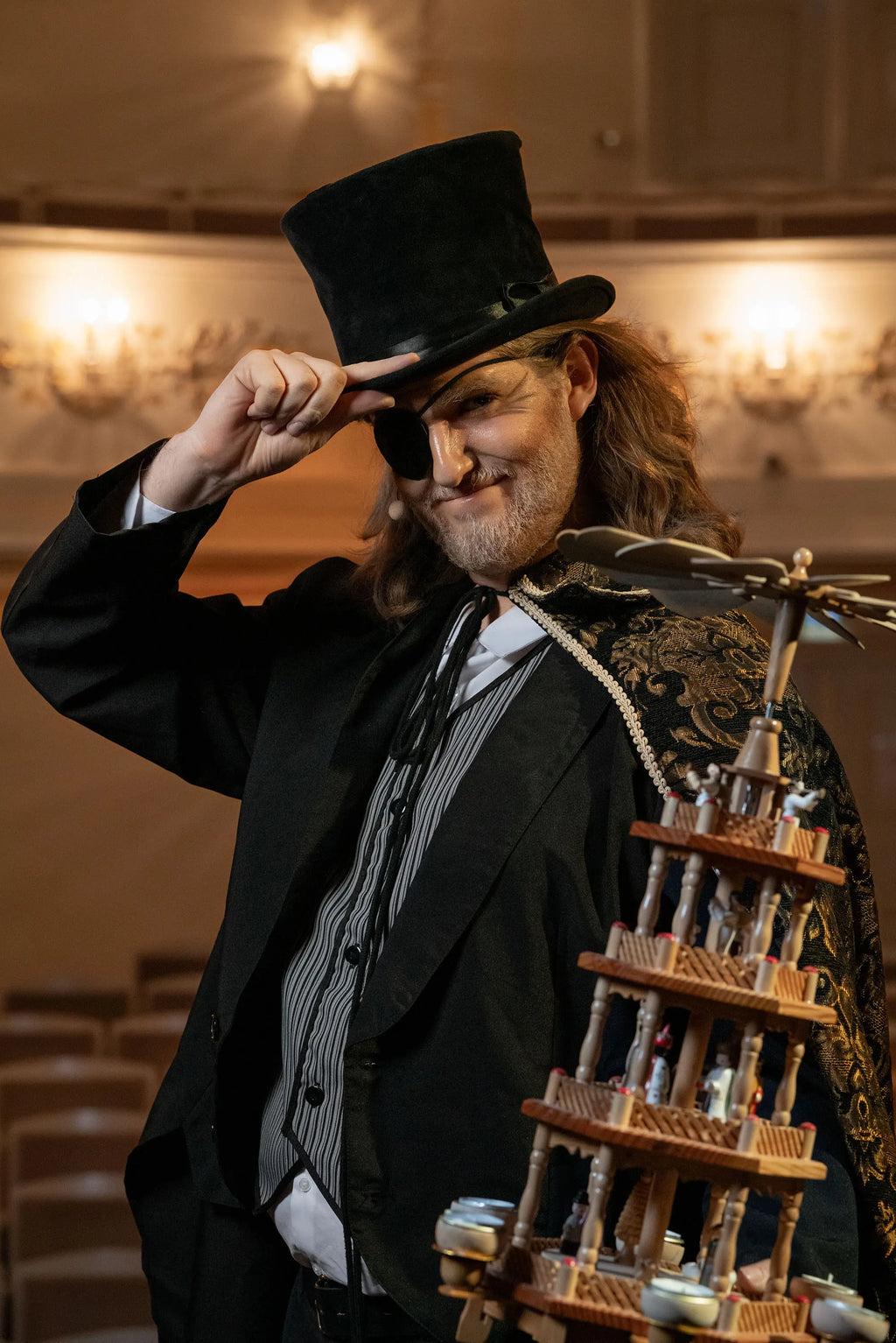 Porträt eines Schauspielers in der Rolle des Drosselmeyer aus dem Nussknacker - Thomas Malek, Fotograf in Rohrenfels, Neuburg an der Donau, Schrobenhausen, Ingolstadt, Eichstätt und Donauwörth
