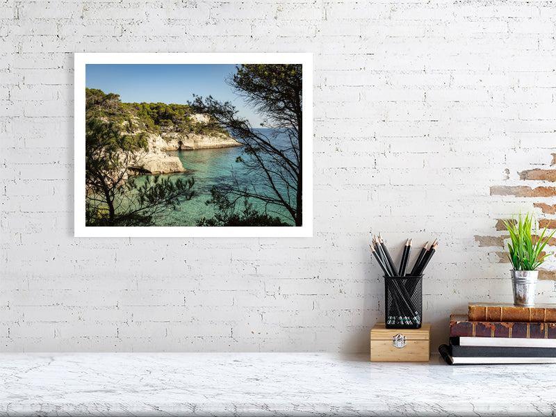 Blick über Cala Mitjana Menorca - Print - Fotograf Thomas Malek in Rohrenfels, Neuburg an der Donau, Ingolstadt, Schrobenhausen, Donauwörth